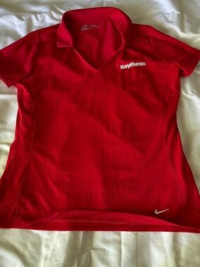 Raytheon RTX Nike Dri Fit Golf Womens L Large Polo Shirt